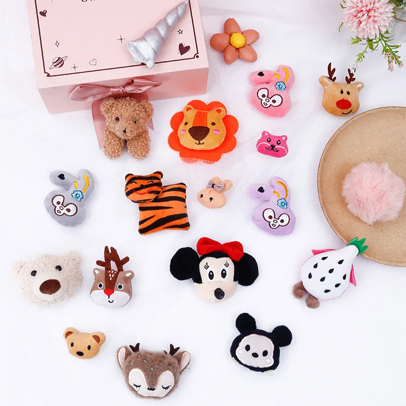 

50pc /lot Mini Plush Doll 3-6cm Mini Plush Accessories Cute Girls Hair Clothes Pendant Cartton Animal Doll Soft Plush