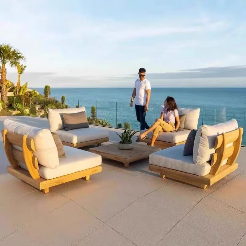 Sofa for 1 Person Modern Backyard Outdoor Furniture Sofas Garden Balcony Couch Patio Sets