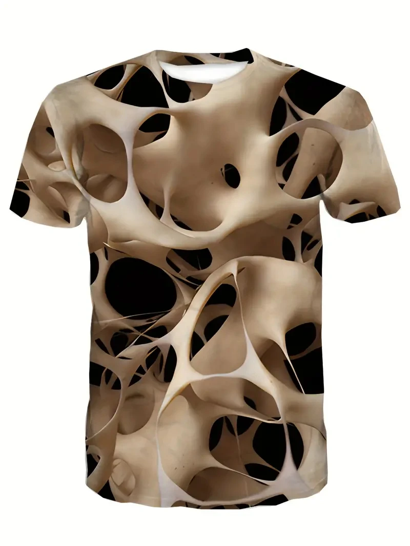 New Funny Muscle Body 3D Printed T-shirt Mens Designer Clothes Streetwear Short Sleeve Top Tees Ugly Chest Hair T Shirt Clothing