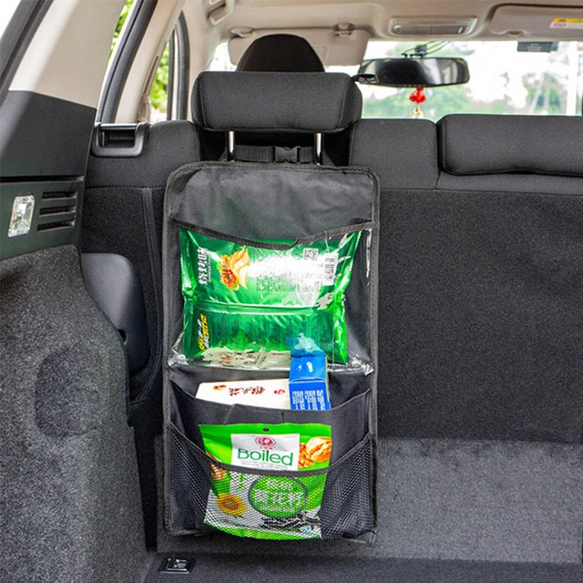 Bolsa de almacenamiento para maletero de coche suv, bolsa colgante para  asiento trasero, bolsillo de red, caja de almacenamiento impermeable,  accesorios para coche - AliExpress