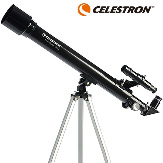 Celestron-telescopio astronómico PowerSeeker 50AZ, Manual alt-azimuth compacto y portátil, Refractor para principiantes 1