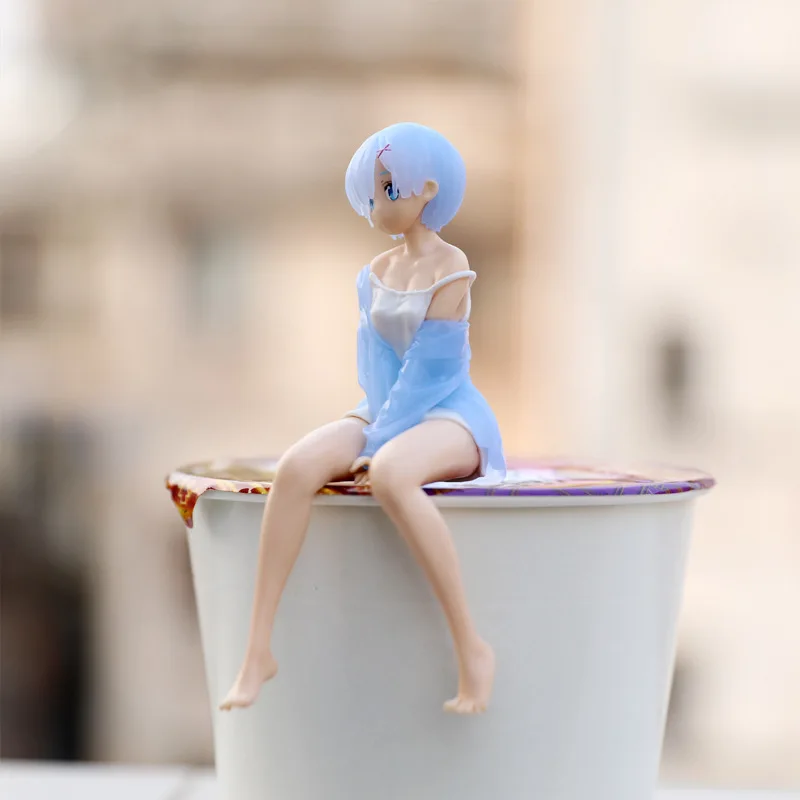 14cm Anime Re: Life In A Different World From Zero Rem Ram Action Figures PVC Model Collection Kids Toys Statue Christmas Gift