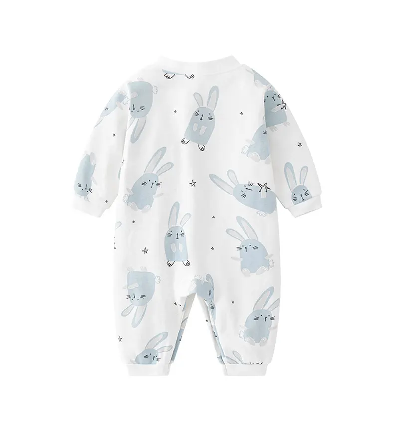 Ein Standard-Baby-Strampler 0-6 Monate Babykleidung 3 Monate Jungen Einteiler Kaninchen Dünner Baumwoll-Krabbelanzug – Detail 7