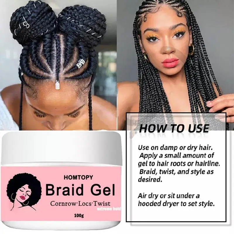 Braiding Gel Hair Control Edge Braid Balm No Smooths And Tames