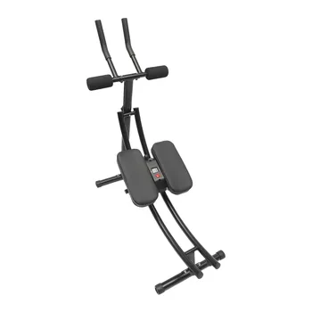 Foldable Ab Machine, 3-Gear Core Abdominal Trainer Adjustable Heights Full Strength Training Equipment Abdominal Crunch Shaper 5