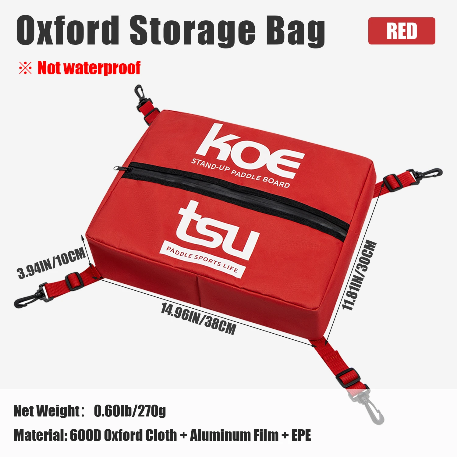 KOETSU Water Adventure Deck Bag - Stylish Elastic Mesh Storage, Multi-Color Options