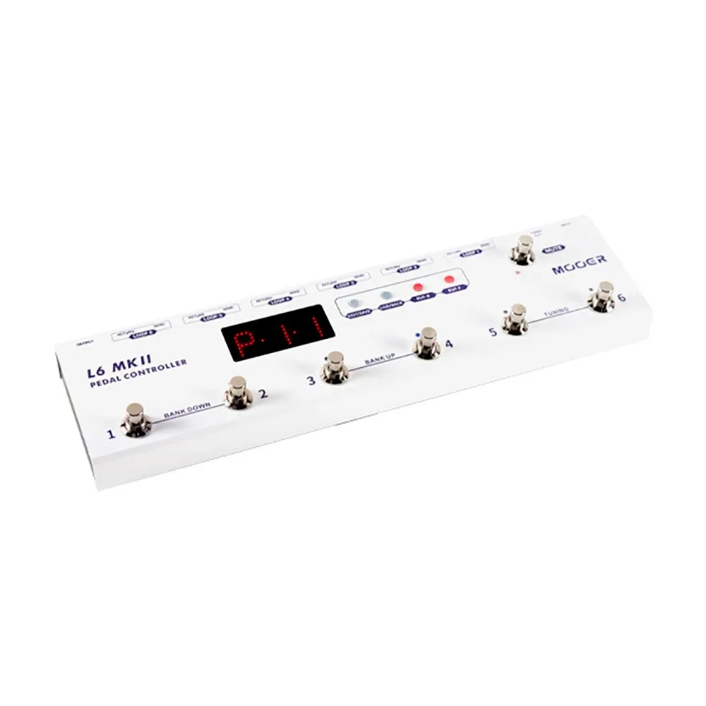 MOOER PCL6 MKII Pedal Controller Programmable Loopswitcher with 6 Loops L6 Electric Bass Pedal Effects Guitar Accessories