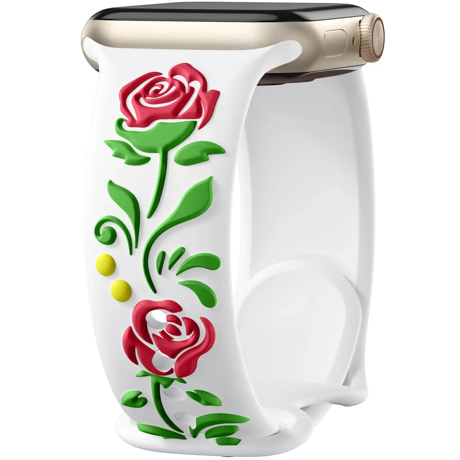 Elegant Rose Silicone Strap