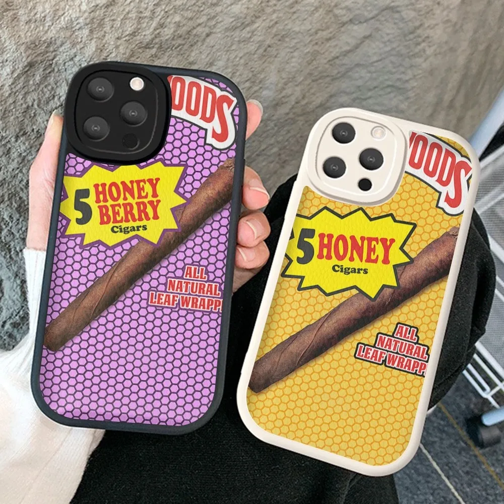 Backwood Honey Berry Custodia Per Telefono In Pelle Dura Per Iphone 14 13 12 Mini 11 14 Pro Max Xs X Xr 7 8 Plus Fundas