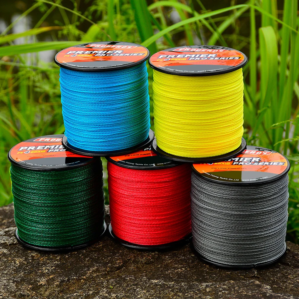 Ligne Proberos 4 brins PE 300/500M ultra-résistante pour lancers longue distance - Grande capacité