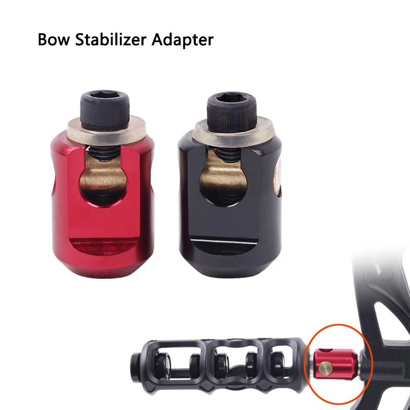 

1piece Compound Bow Stabilizer Adapter Shock absorber converter Changing the direction of the shaker converter