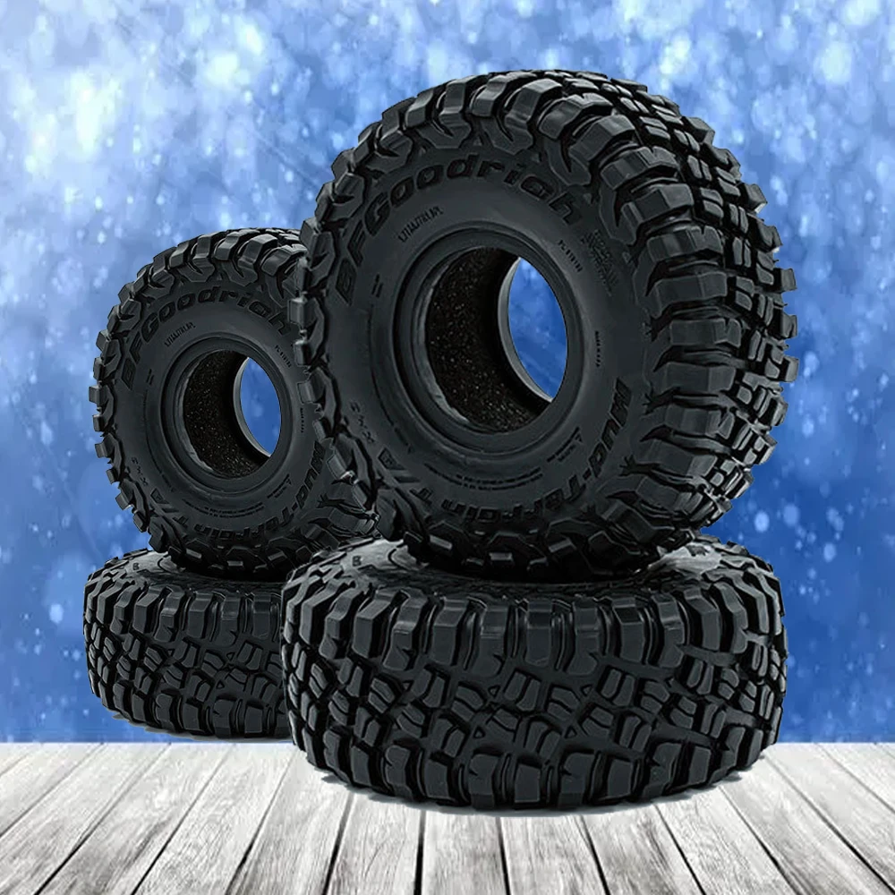 

4PCS 1.9 inch Rubber Tyre 1.9 Wheel Tires 117X47MM for 1/10 RC Crawler Traxxas TRX4 Axial SCX10 90046 AXI03007