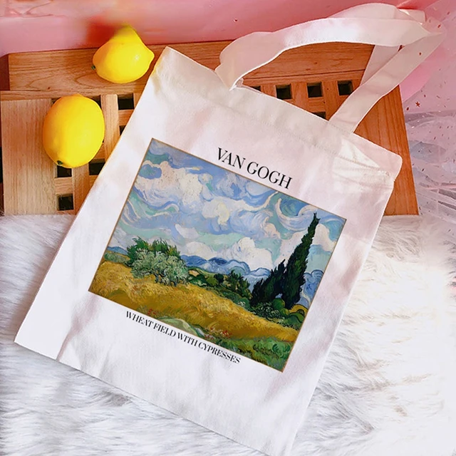 Tote Bag Sacola Bolsa Compra Cabas Van Gogh Shopping Bag Bolsas De Tela  Canvas Tote Shopper