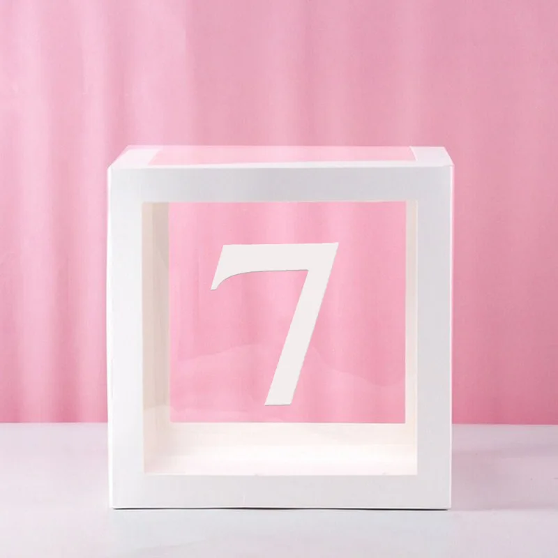 Clear Balloon Box for Baby Shower, Birthday, or Wedding Party Decorations