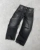Washed Ripped Jeans Men's American Retro High Street Couple Bag Embroidery Quality is higher than peers in all seasons 5
