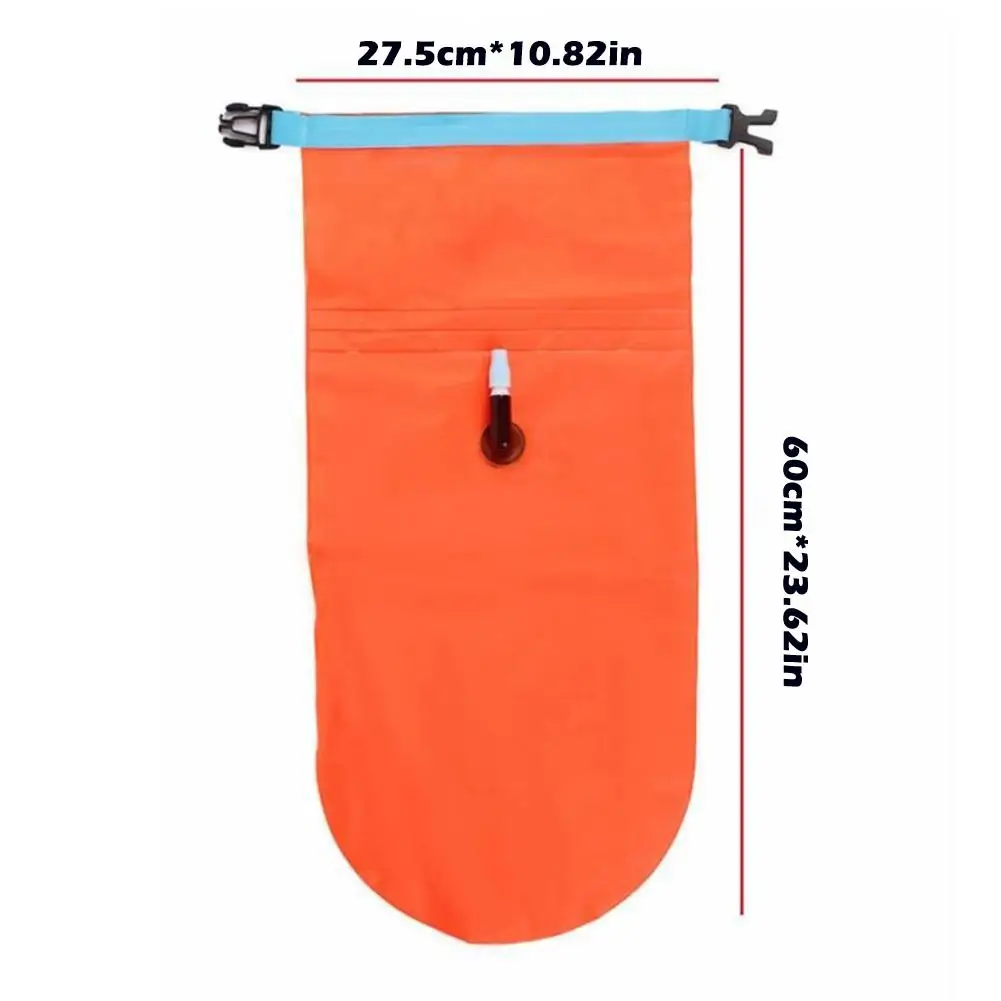 Outdoor Swimming Buoy Storage Float Single PVC Inflatable Bag Waterproof Bag Portable Lifesaving Airbags