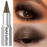 1pc Waterproof Brown Eyeshadow Sticks Long Lasting High Pigmented Shimmer Glitter Natural Eye Shadow Pencil Crayon Makeup Gifts 3