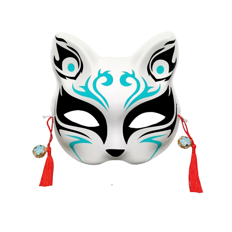 Anime Fox Mask Cosplay Party Prop Japanese Half Face Mask masquerade mask,half face mask