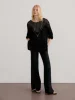 Ethereal MD 2024  autumn new style of Loose version hollow-out design sense solid color long-sleeved sweater 1