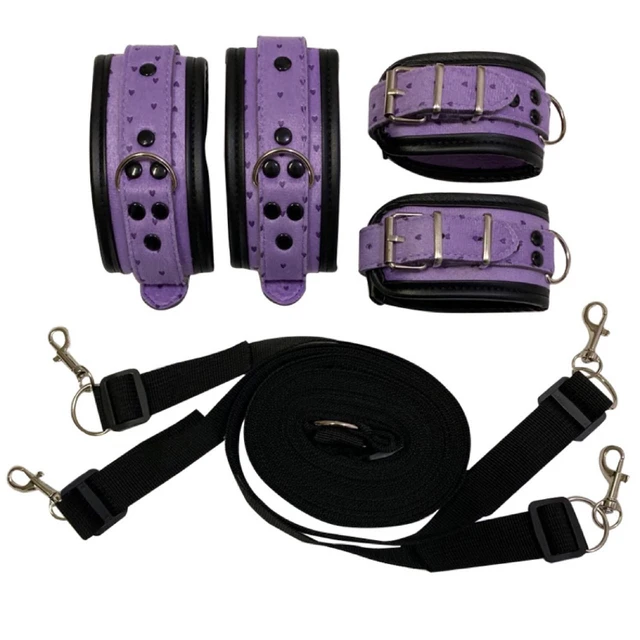 Kit de Bondage para adultos, juego de 7 piezas, puño de mano de bloqueo,  tobillo, SM Collar, BDSM, juguetes eróticos para parejas, herramienta de  juegos sexuales - AliExpress