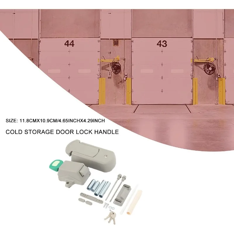 Cold Storage Door Lock Handle Made of PP Material, Industrial Grade Load-bearing and Silent Design Right Door  Freezer