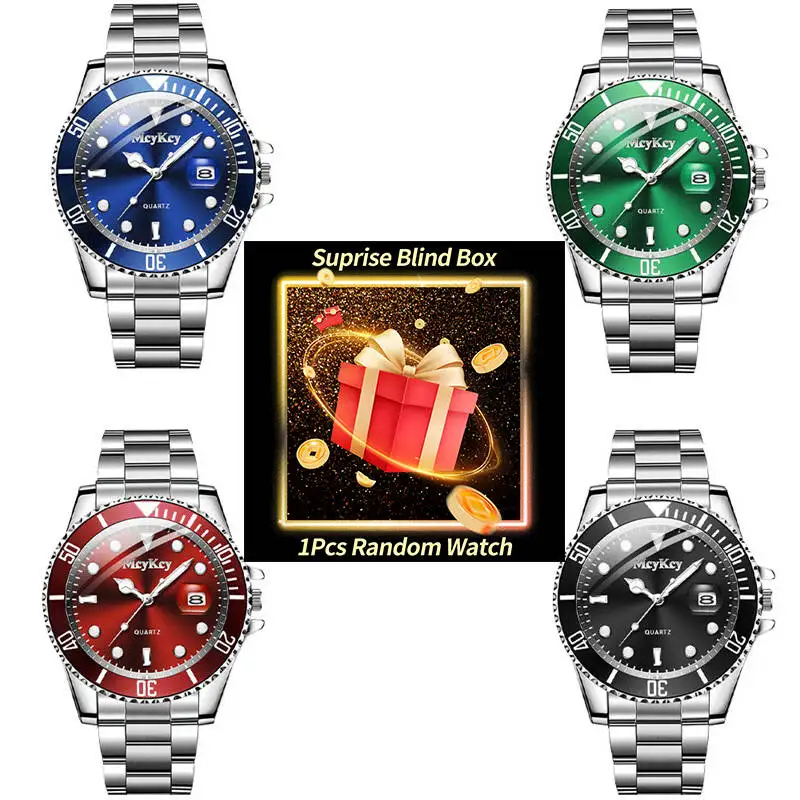 1PC Surprise Mystery Watch Blind Box-Fashion Calendar Men Business Watches Anal…