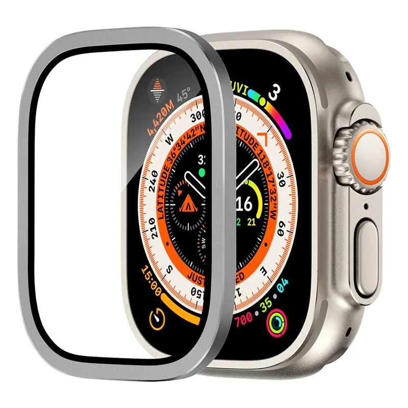 Aluminium Alloy Case+Tempered Glass for Apple Watch Ultra 2 49mm Anti-Scratch Screen Protector for iWatch Ultra 49mm Cover Film - Image 21