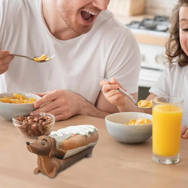 Puppy Shaped Serving Tray Dachshund Snack Holder Hot Dog Holder For Home Family Gatherings Parties Restaurants home tools 5