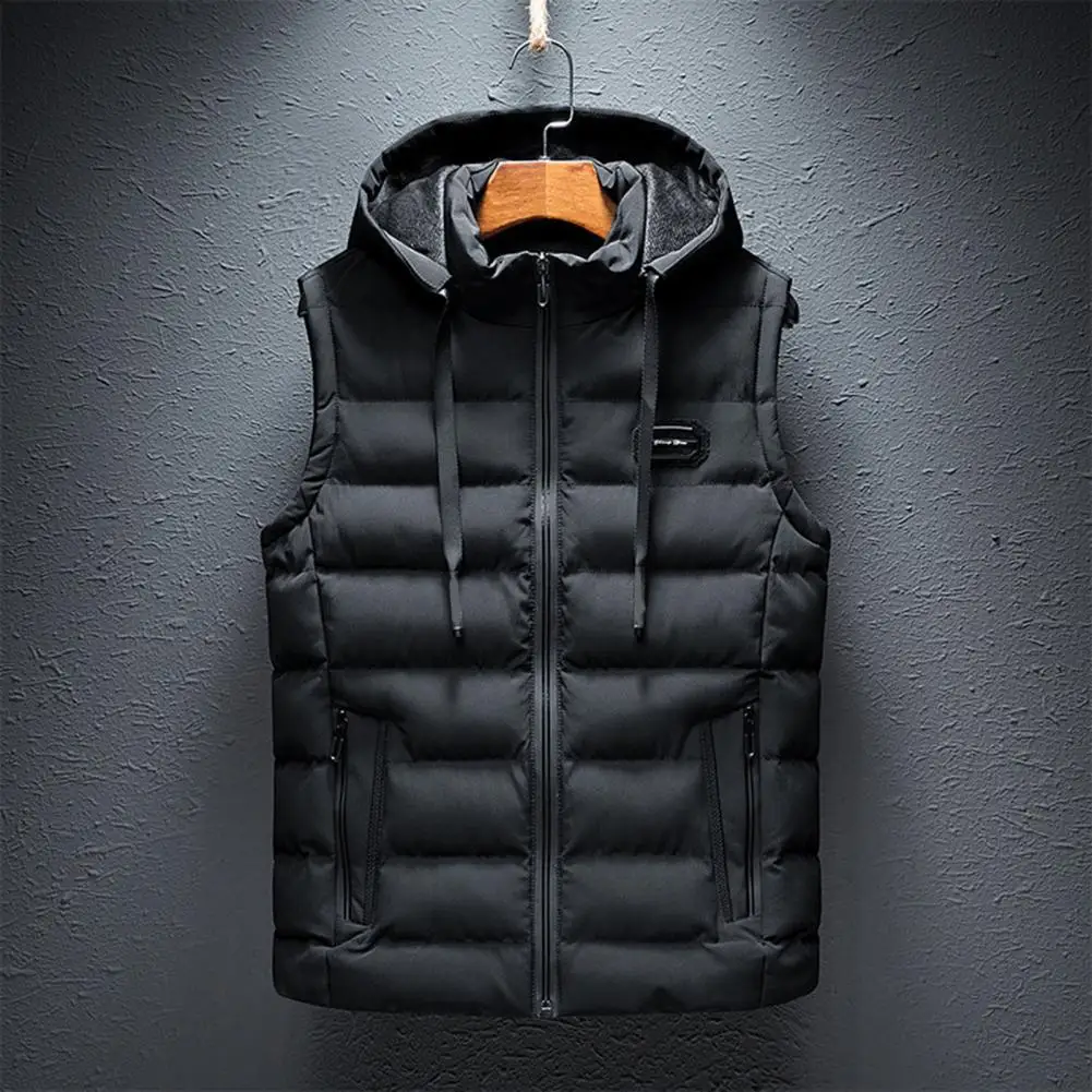 Men's Sleeveless Vest sleeveless vest hiking vest fisherman vest hunting vest Winter Cotton Warm Vest Padded Coats Stand Collar Army Thicken Waistcoats Clothing 6XL