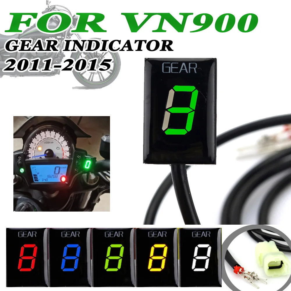 

NEW For Kawasaki VN900 VN 900 2 011 2012 2013 2014 2015 Motorcycle Accessories LED 1-6 Gear Indicator Gear Display Meter
