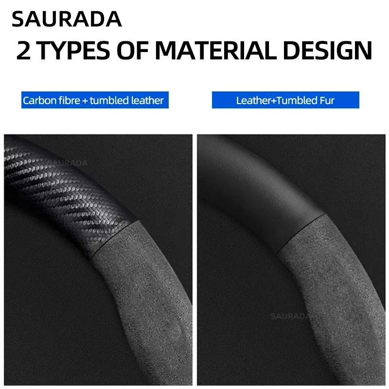 Car Steering Wheel Cover Non-slip 38cm For Seat Tarraco Arona Ateca Ibiza Toledo Mii Leon Arosa Exeo