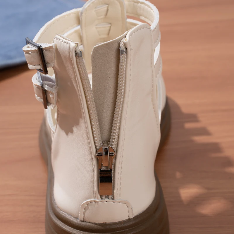 Girls Summer Roman Sandals High Top Non Slip Kids Beach Shoes