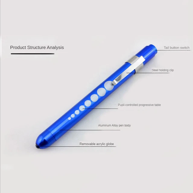 Portable LED Medical Penlight Torch Lamp Surgical First Aid Nurse Doctor  Pocket Work Light Emergency Pen Flashlight Use 2*AAA - AliExpress