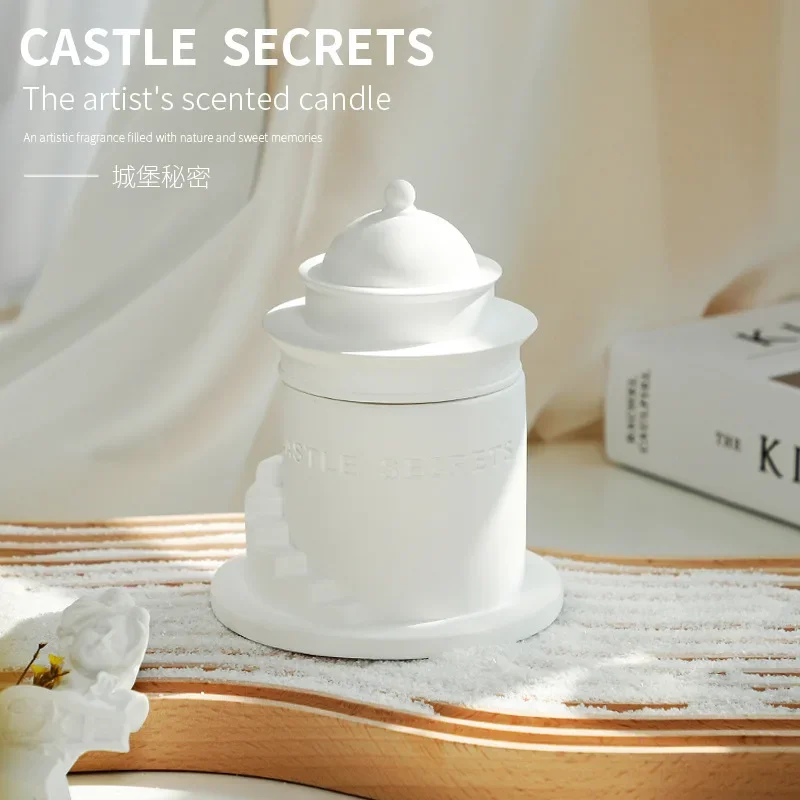 

Castle Aromatherapy Candle Advanced Gift Soybean Wax Fragrance Girl's Birthday Gift Set Christmas Gift