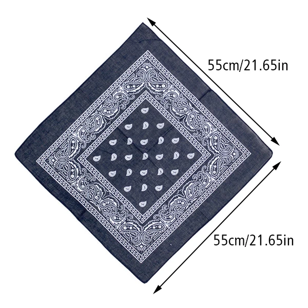 Silk Scarf 53cm*54cm Paisley Printed For Women Men Boys Girls