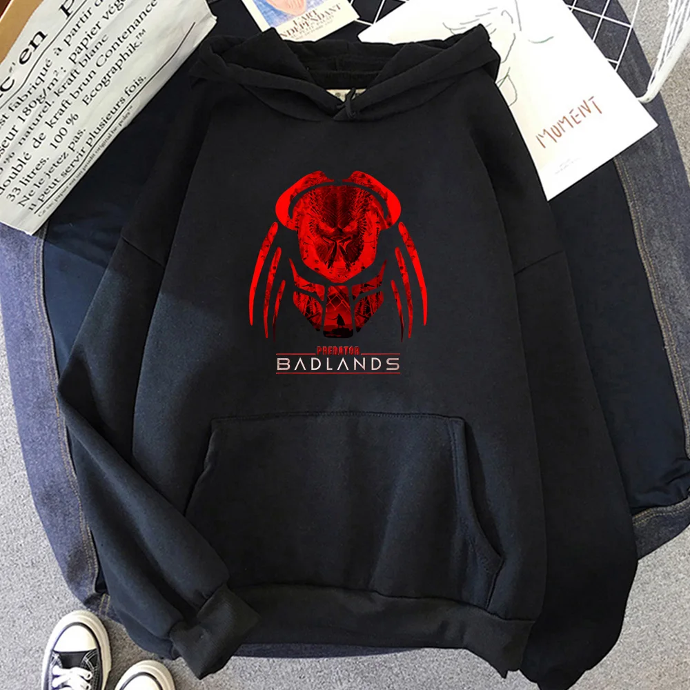 Predator Badlands Print Hoody Autumn Casual Sweatshirt Men Long Sleeve Hoodies Loose Comfortable Pullovers Fleece Clothes