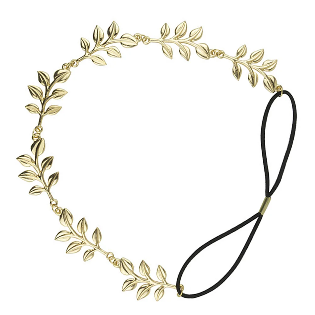 2pcs Alloy Leaves Hair Band Elastic Hair Retro Hair Clasp for Women Lady 5 1 2pcs vintage ins diy scrapbooking materials retro paper label little books paper for journaling album notebook diary decor