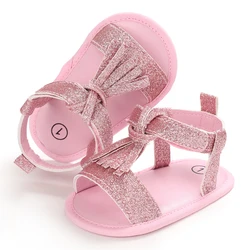 Elegant Pink Newborn Baby Shoes - Breathable, Non - Slip First Walkers - 13 - 18 Months (D04 Pink)
