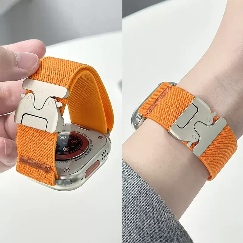 Parachute Straps For Apple Watch ultra 2 Band 49mm 45mm 46mm 44mm 42mm 40mm 41mm correa Bracelet IWatch Series 10 9 8 7 6 3 SE