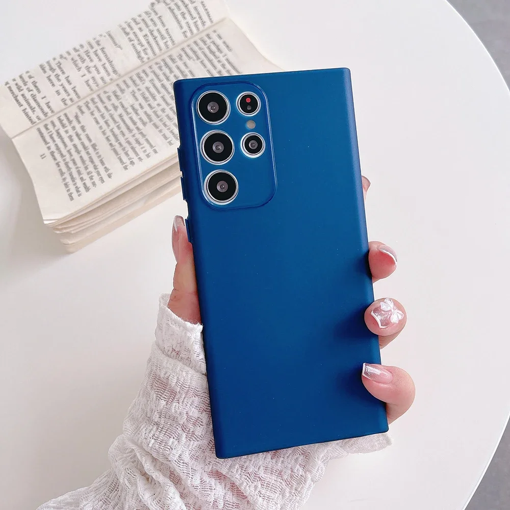 thumbnail image 1 of 0.3mm Ultra Thin Silicone Soft Case For Samsung Galaxy S24 Ultra S23 S22 S21 Plus Note20 A52 A72 A53 A73 Matte Transparent Cover, 1 of 5