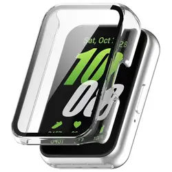 Breathable Bracelet with Integrated Anti - Scratch Protective Shell - Samsung Galaxy Fit 3 (PC Transparent)