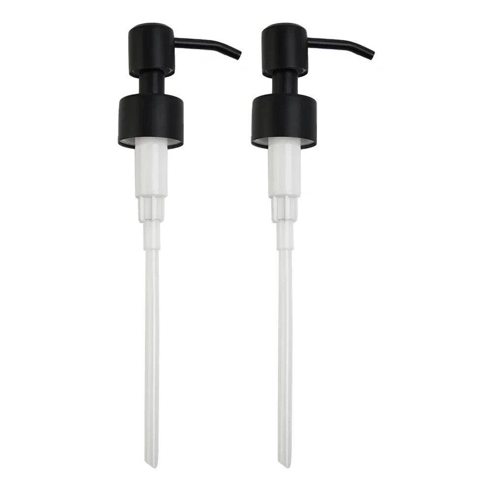 Stainless Steel Pump Head Soap Dispenser Pump Lotion Bottle Replacement Soap Pump Jars Press Nozzle 28 Teeth For Most Liquid 2