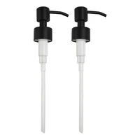 Stainless Steel Pump Head Soap Dispenser Pump Lotion Bottle Replacement Soap Pump Jars Press Nozzle 28 Teeth For Most Liquid 2