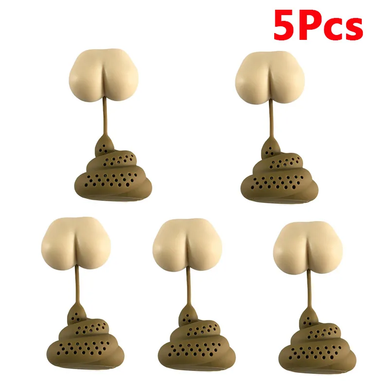 Acheter Puntos Silicone Poo Turd Forme Passoire À Thé Filtre Infuseur Prank  Trick Props Outil De Boisson