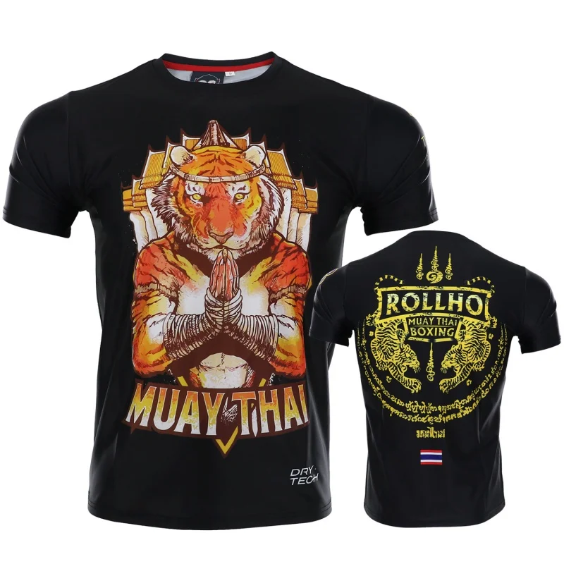 Camicia Rashguard Uomo SMMASH – Maniche Corte In Tessuto Traspirante Per MMA, Muay Thai E Kickboxing, Resistente All'Abrosione E Antiodore
