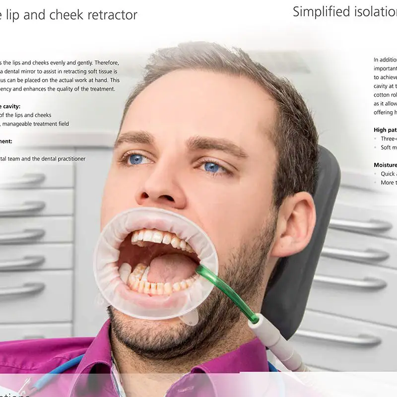 

5pieces OptraGate 3D Lip Cheek Retractor Regular White for Adult Dental Ivoclar