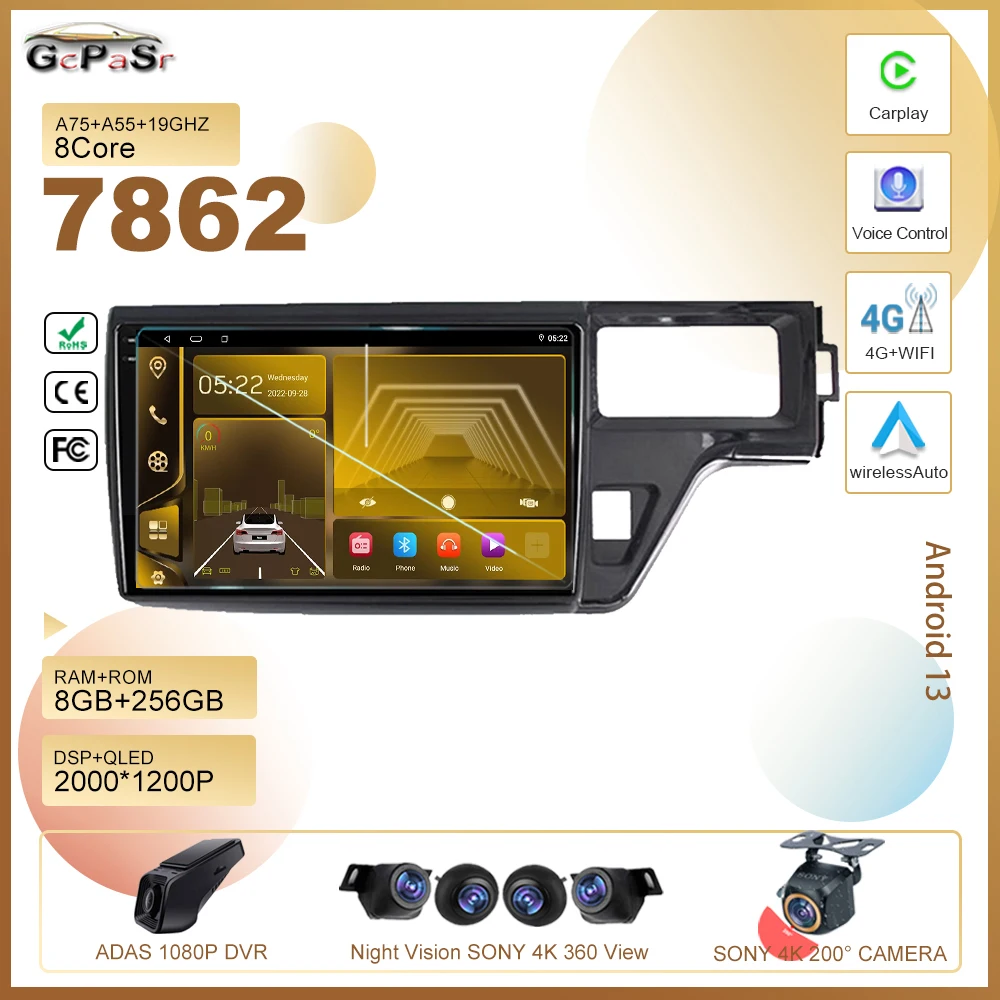 

Android Car Dvd For Honda Stepwgn 5 2015 - 2021 Auto Radio Stereo Multimedia Player GPS Navigation High-performance CPU 2din