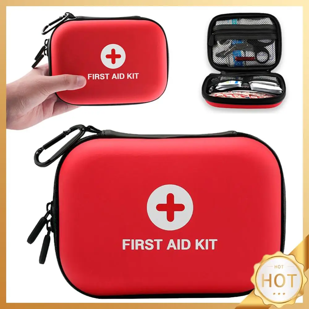 

Portable Emergency Medical Bag First Aid Kit Bag Empty Waterproof First Aid Hard Shell Case for Household Outdoor Travel Camping