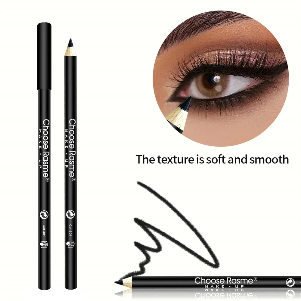 Waterproof Long Lasting Black Eyeliner Pencil Smudge Proof Set_voghion.com
