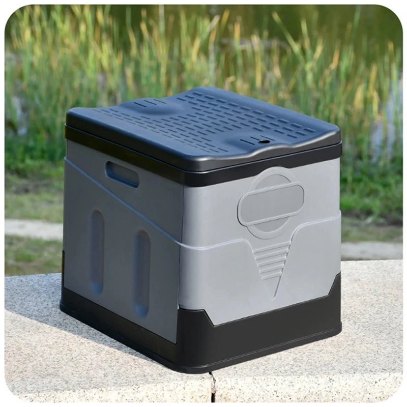 Portable Folding Toilet Anti-Odor Storage Box for Camping and Emergencies